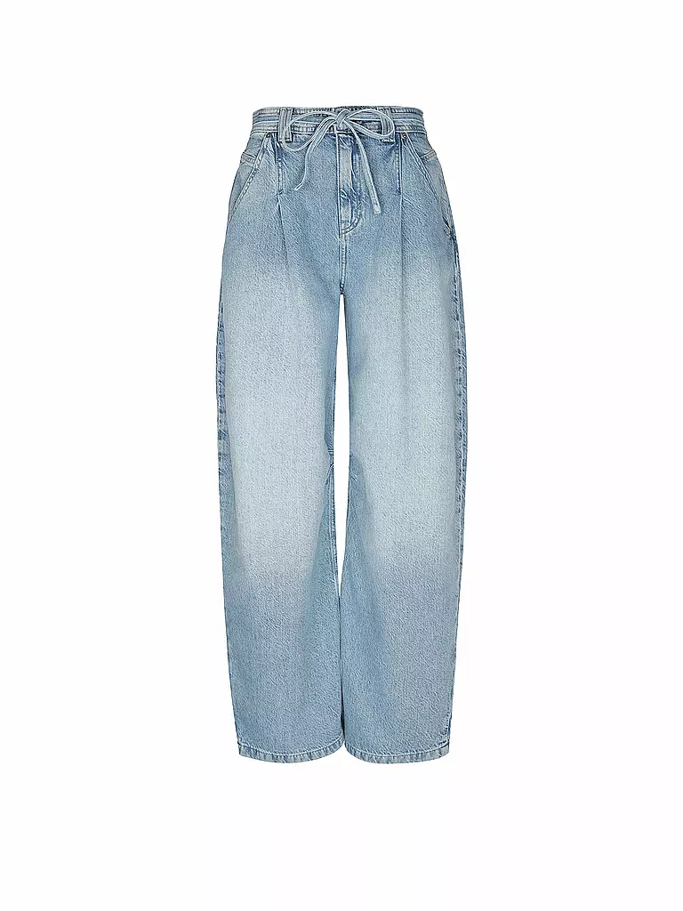 BOSS | Jeans coupe ballon plissé | Bleu