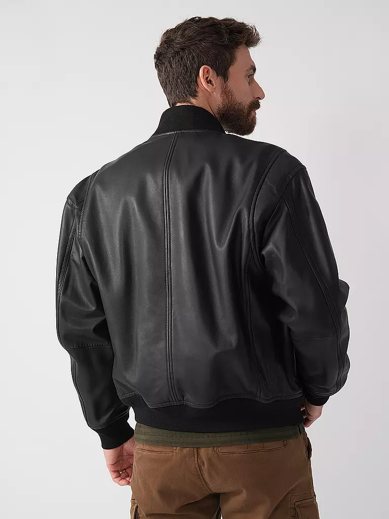 BOSS | Lederjacke JUGE | Noir