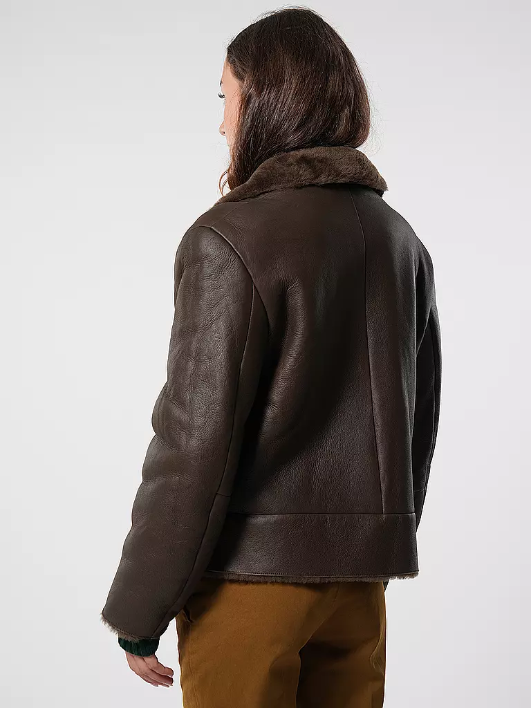 BOSS | Lederjacke | Marron