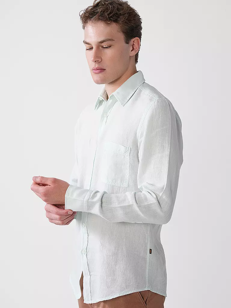 BOSS | Leinenhemd Regular Fit RELEGANT | mint