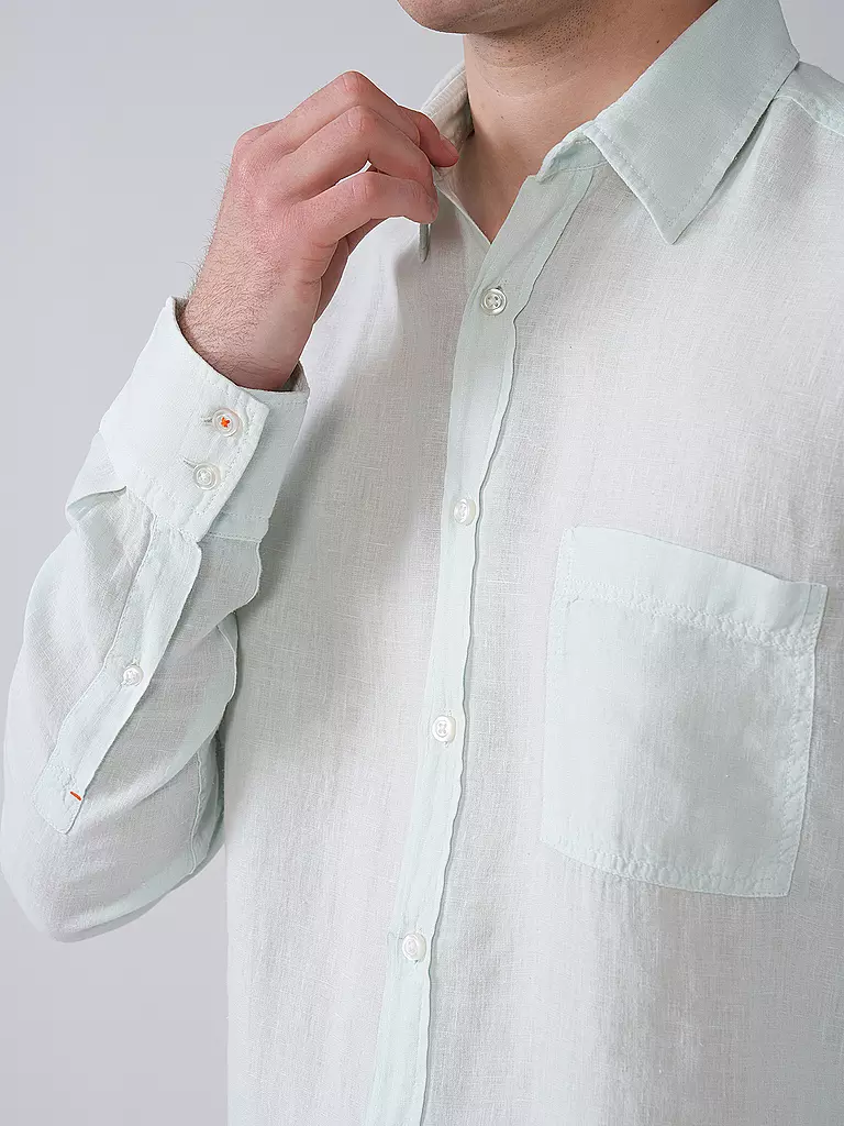 BOSS | Leinenhemd Regular Fit RELEGANT | mint