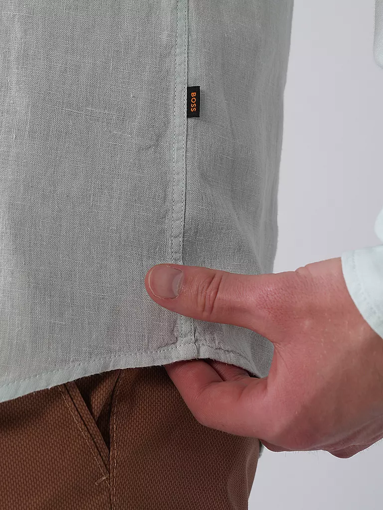 BOSS | Leinenhemd Regular Fit RELEGANT | mint