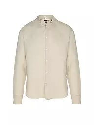 BOSS | Chemise en lin coupe slim H-ROAN | Beige