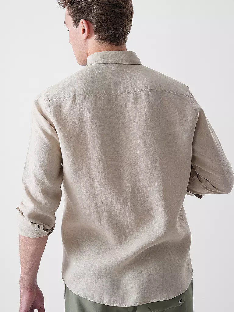 BOSS | Leinenhemd Slim Fit H-ROAN | beige