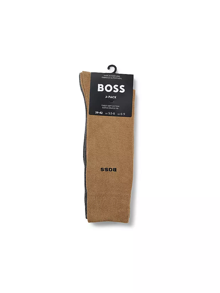 BOSS | Lot de 2 paires de chaussettes beige moyen | beige
