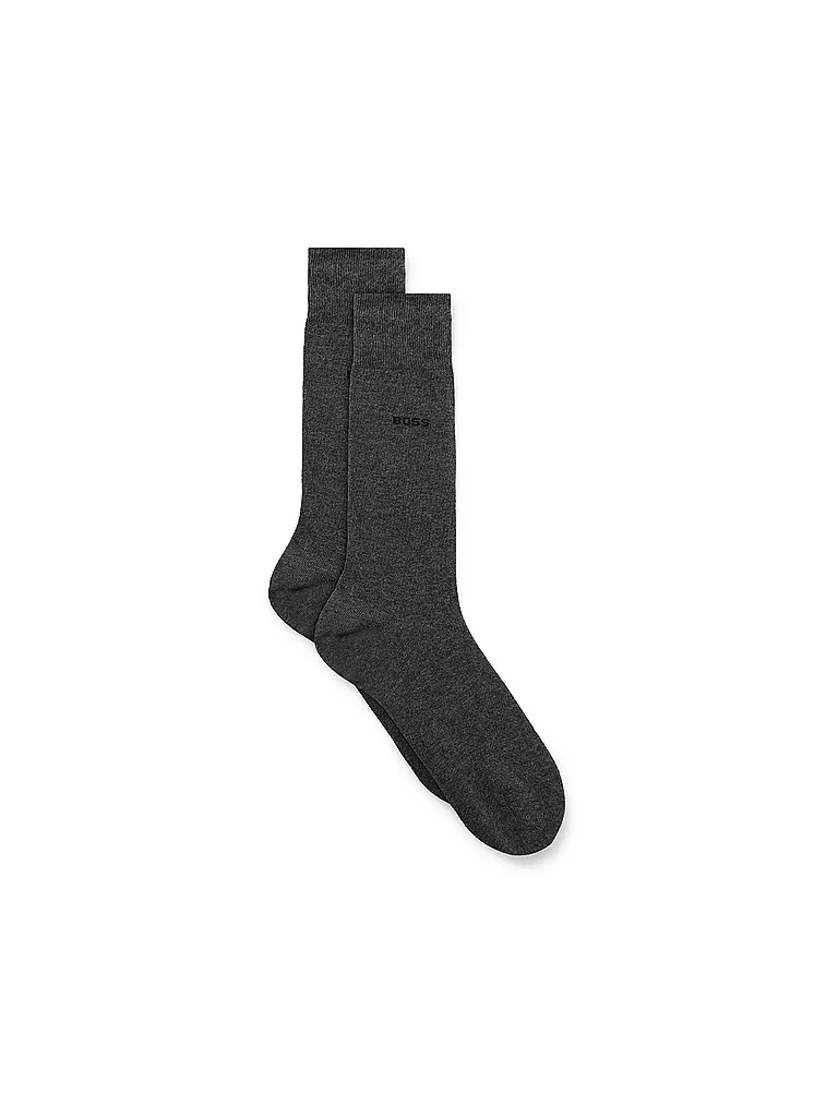 BOSS | Lot de 2 paires de chaussettes gris moyen | grau