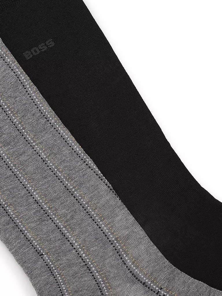 BOSS | Lot de 2 paires de chaussettes gris moyen | 
