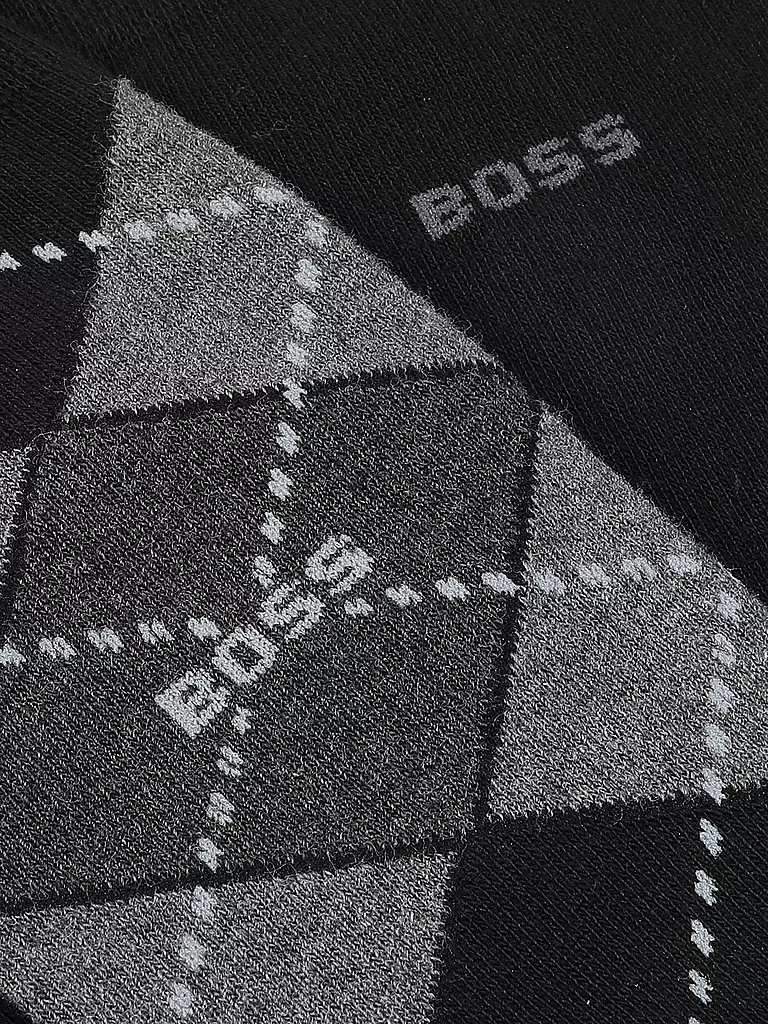 BOSS | Lot de 2 paires de chaussettes noires | schwarz