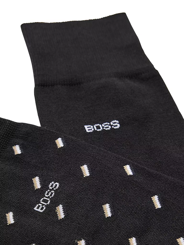 BOSS | Lot de 2 paires de chaussettes noires | schwarz