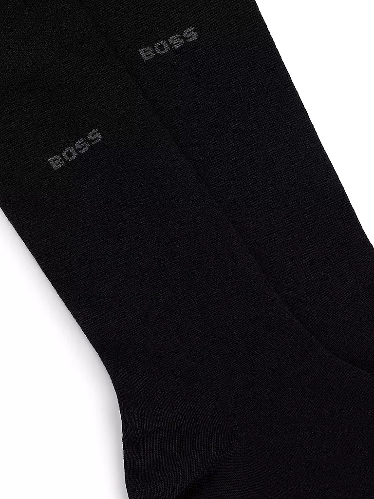 BOSS | Lot de 2 paires de chaussettes noires | 