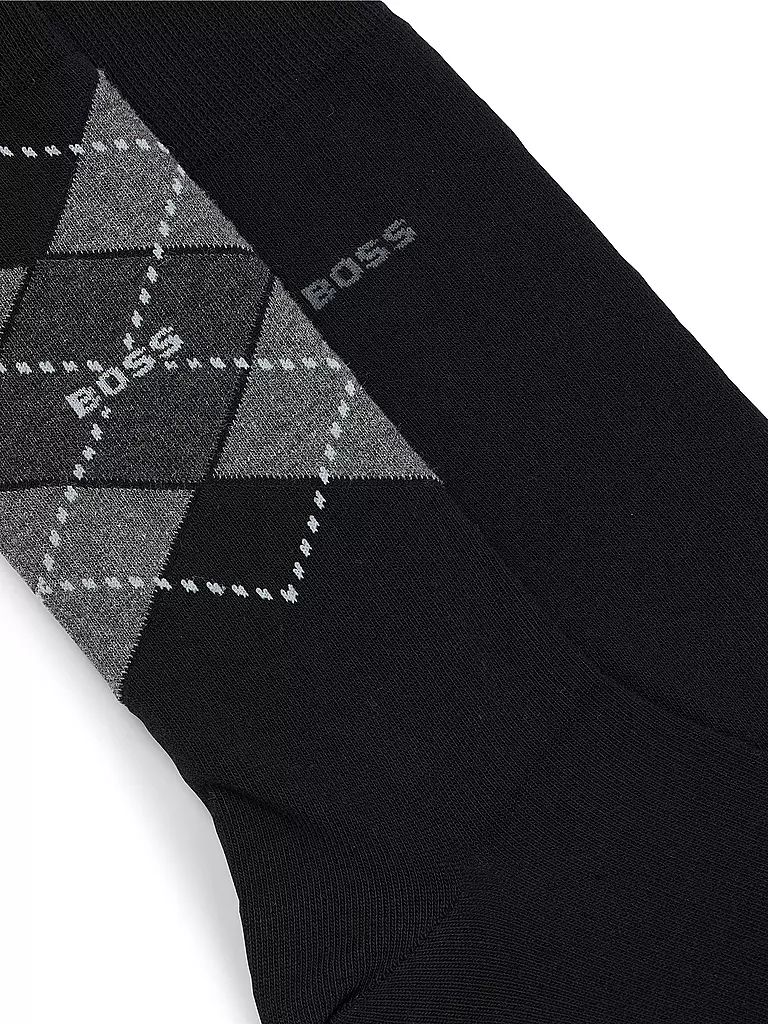 BOSS | Lot de 2 paires de chaussettes noires | schwarz