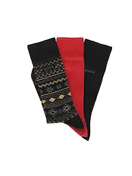 BOSS | Lot de 3 paires de chaussettes open miscellaneous | Noir