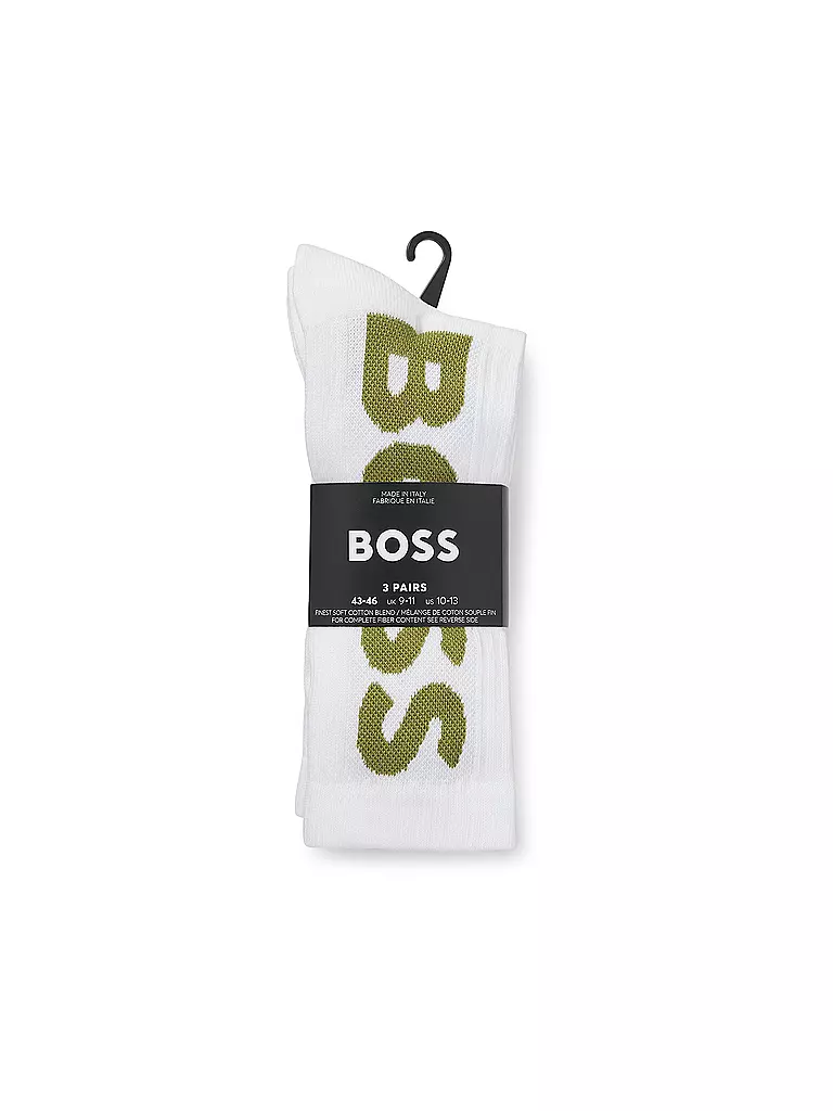 BOSS | Lot de 3 paires de chaussettes open miscellaneous | Blanc