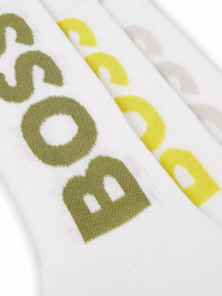 BOSS | Lot de 3 paires de chaussettes open miscellaneous | Blanc
