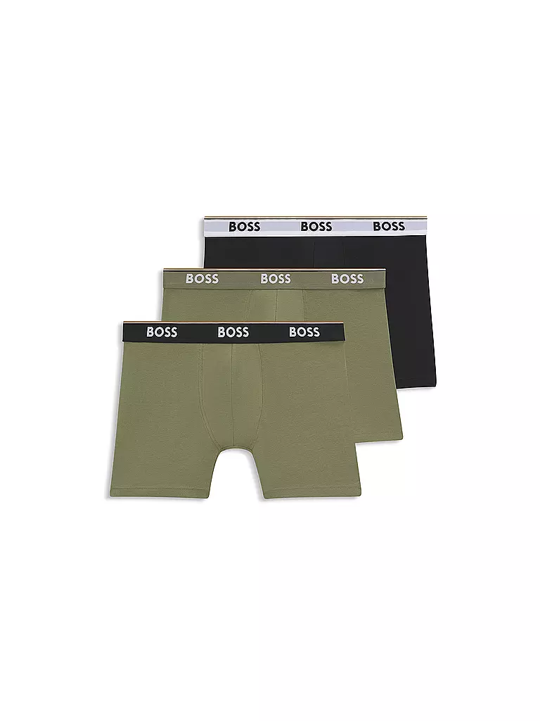 BOSS | Lot de 3 slips open miscellane | olive
