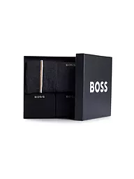 BOSS | Lot de 4 paires de chaussettes noires | Noir