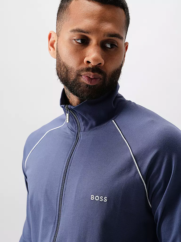 BOSS | Loungewear Jacke  | Bleu