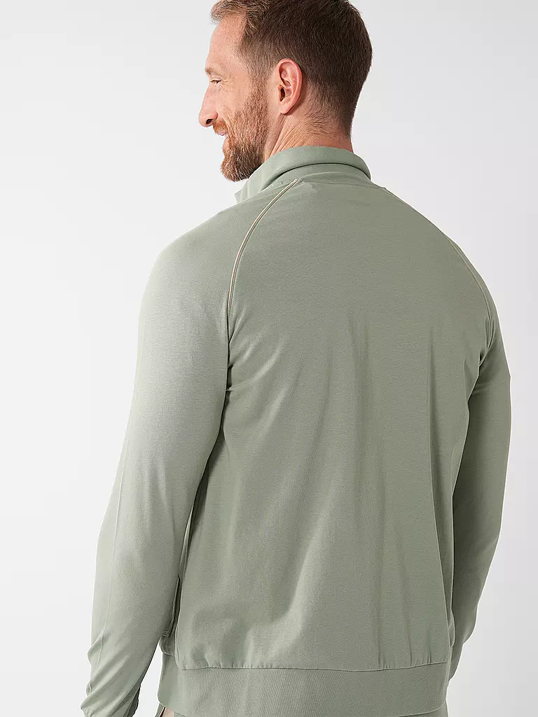 BOSS | Loungewear Jacke | Vert clair