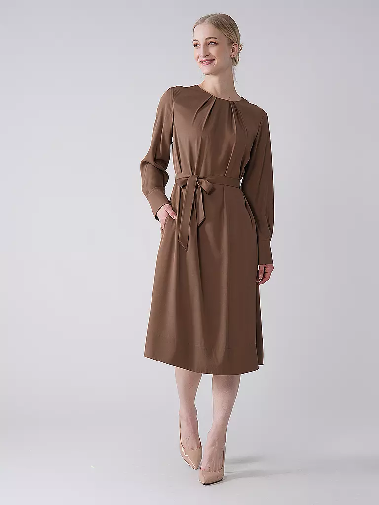 BOSS | Midikleid DOCELIA | Marron