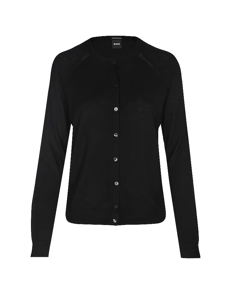 BOSS | Nom du produit: Strickjacke FONAMI | Noir