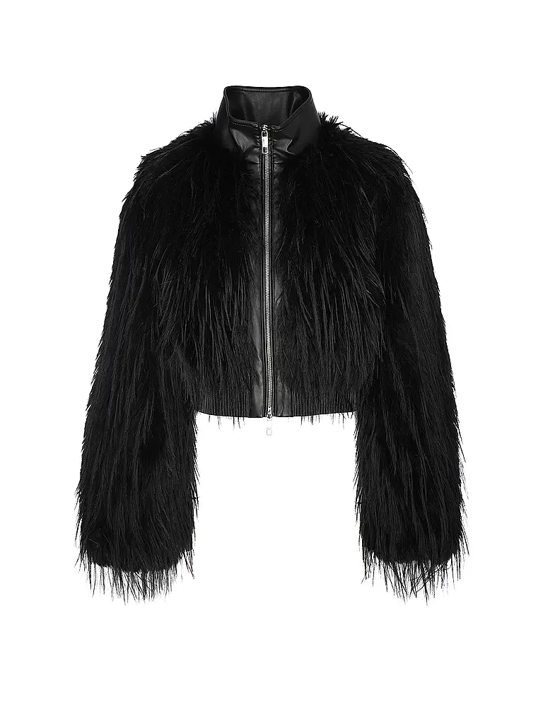 BOSS | Nom du produit: Veste aspect fourrure CECOOL | Noir