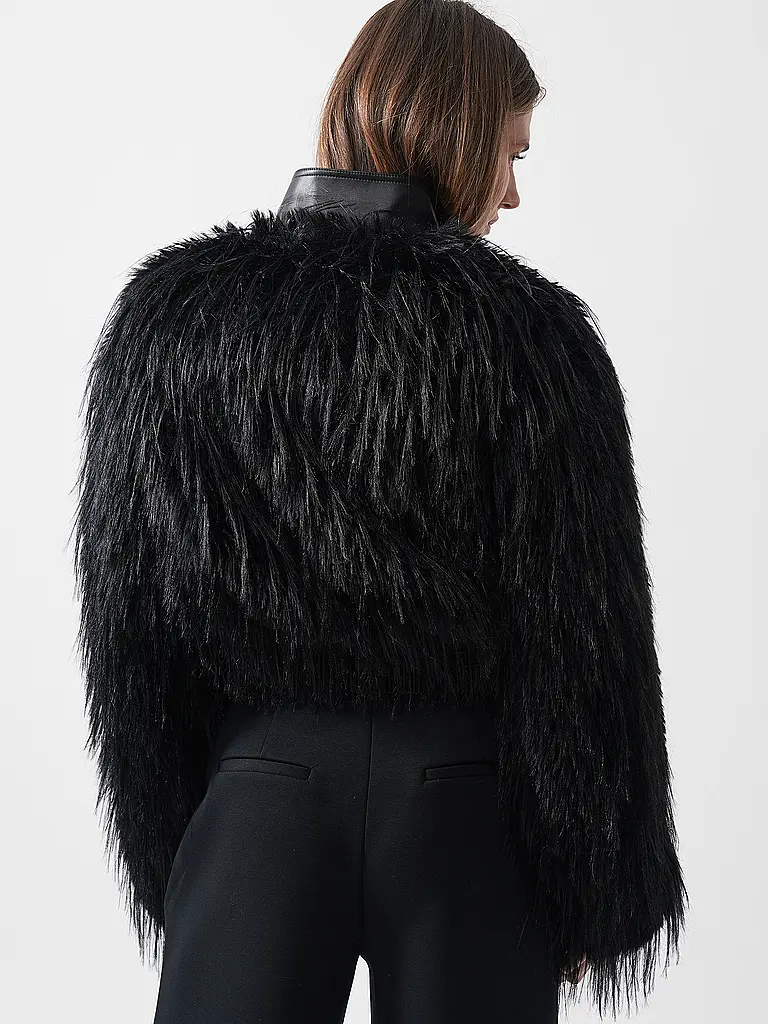 BOSS | Nom du produit: Veste aspect fourrure CECOOL | Noir