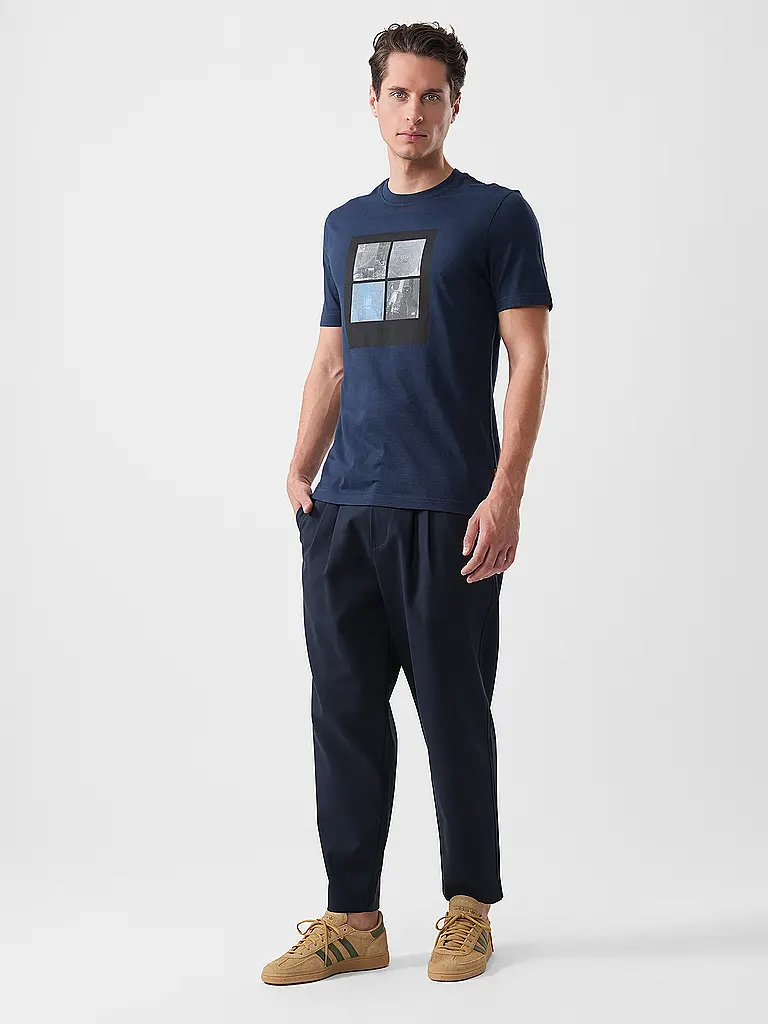 BOSS | Nom du produit : T-Shirt TE_COVER | Bleu