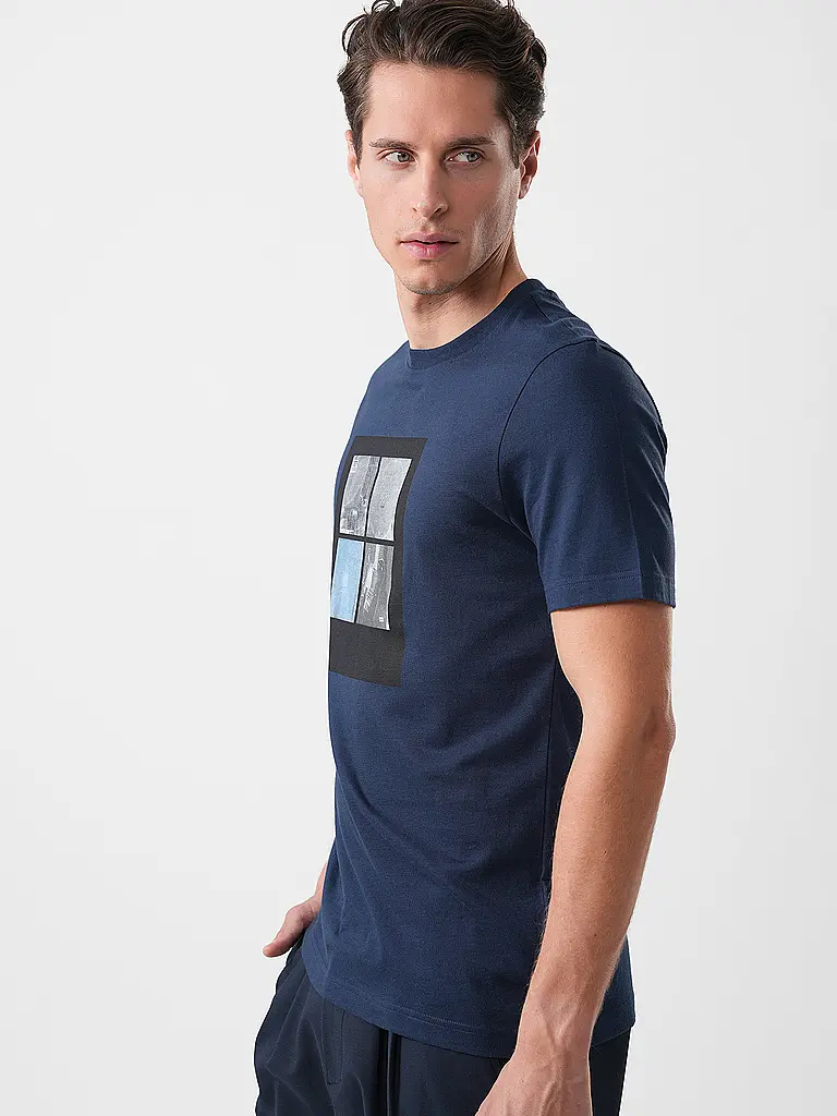 BOSS | Nom du produit : T-Shirt TE_COVER | Bleu