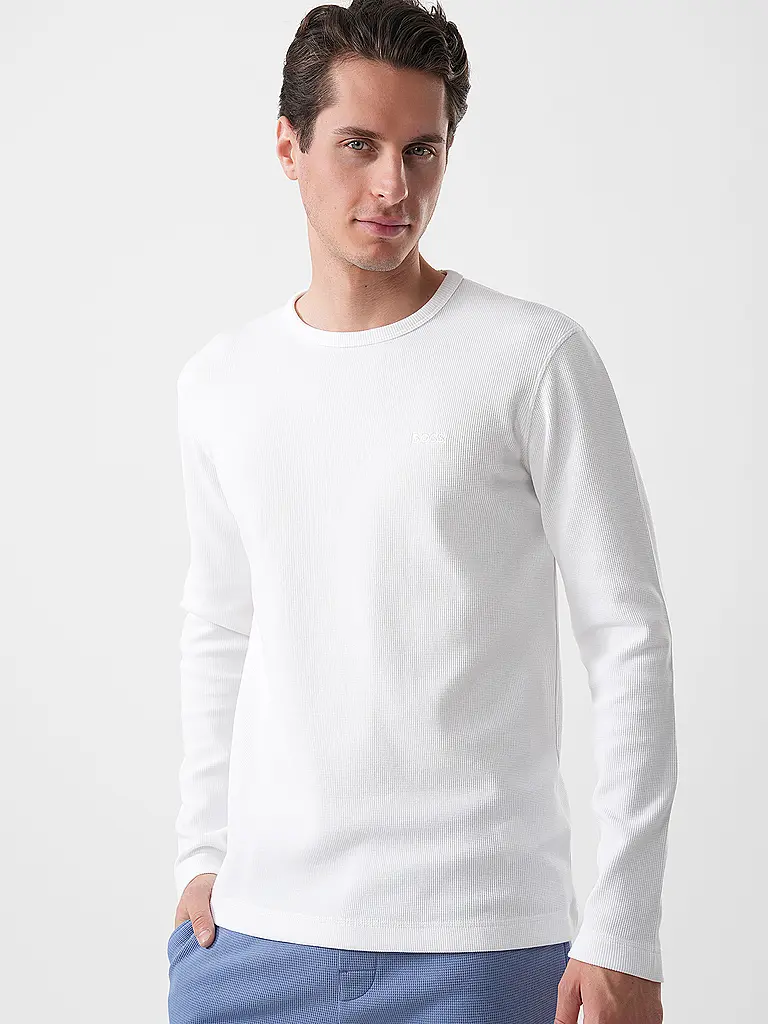 BOSS | Nom du produit : T-shirt à manches longues TEMPESTO | Blanc