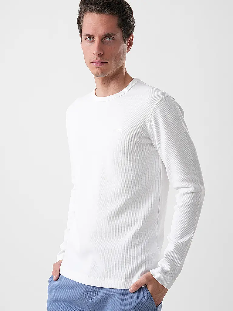 BOSS | Nom du produit : T-shirt à manches longues TEMPESTO | Blanc
