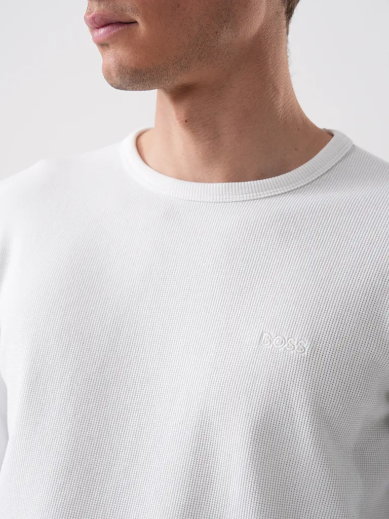 BOSS | Nom du produit : T-shirt à manches longues TEMPESTO | Blanc