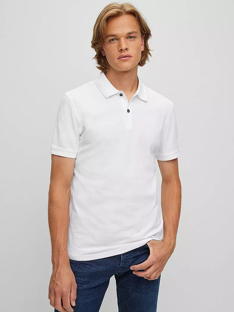 BOSS | Polo coupe droite PRIME | Blanc