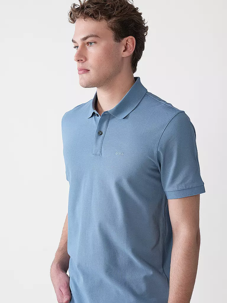 BOSS | Poloshirt coupe droite PALLAS | hellblau