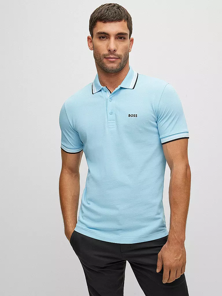 BOSS | Poloshirt Modern Fit PADDY | Bleu clair