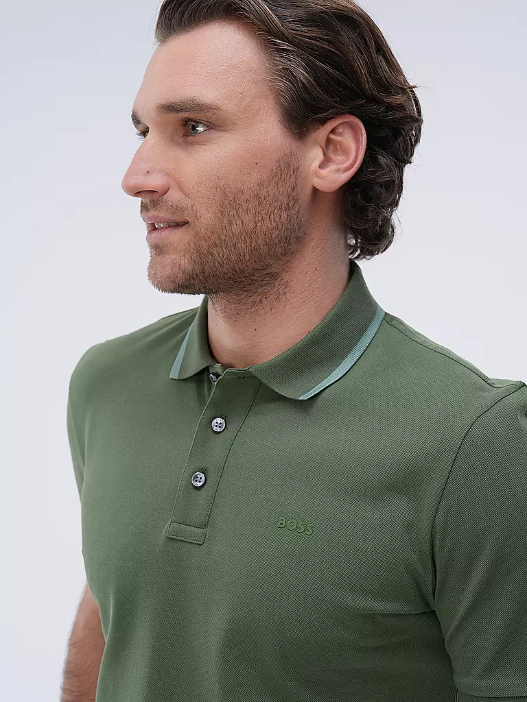 BOSS | Poloshirt PARLAY 190 | Vert foncé