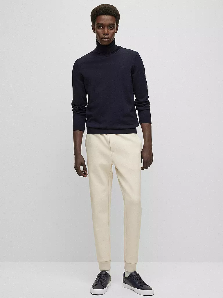 BOSS | Pull à col roulé Slim Fit MUSSO | dunkelblau