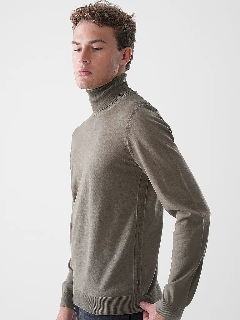 BOSS | Pull à col roulé slim fit MUSSO | 