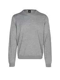 BOSS | Pull coupe slim LENO-P | Gris clair