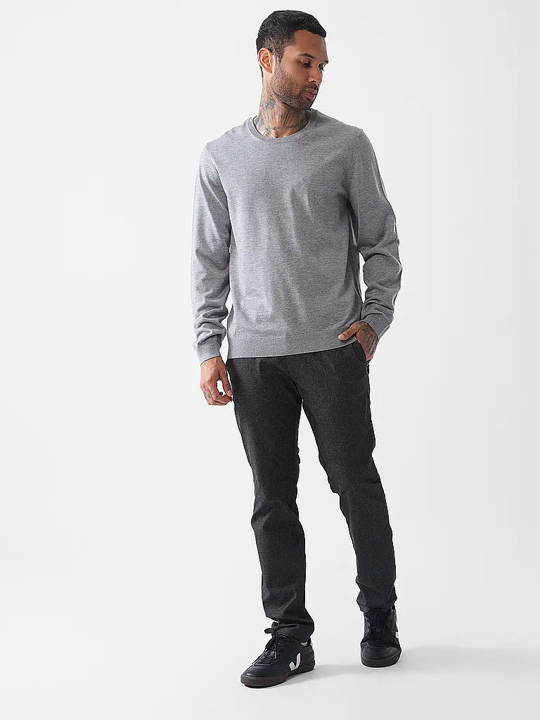 BOSS | Pull coupe slim LENO-P | hellgrau