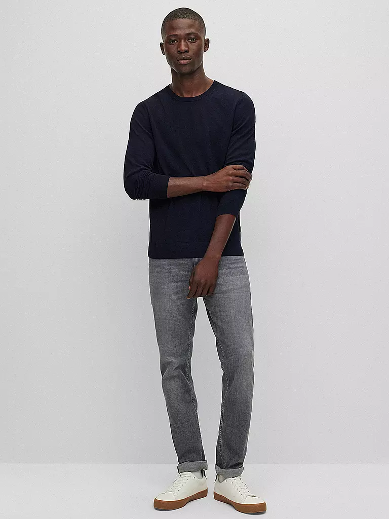 BOSS | Pullover Coupe Slim LENO-P | dunkelblau