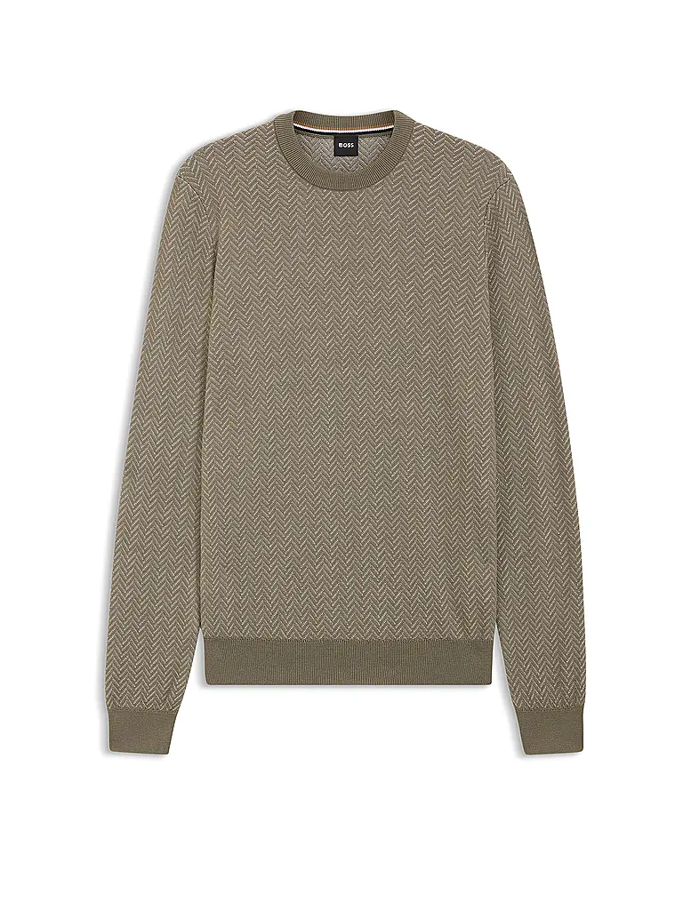 BOSS | Pullover H-HABITO | Olive