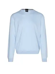 BOSS | Pull coupe slim LENO-P | Bleu clair