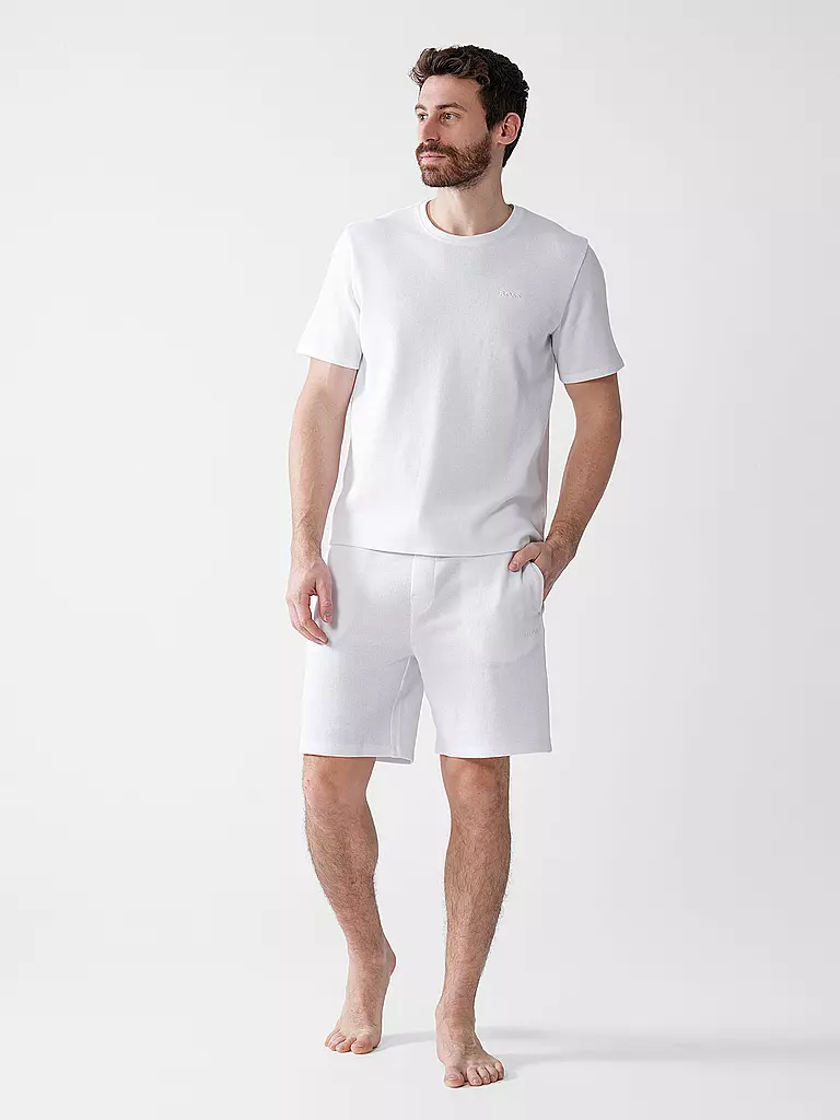 BOSS | Pyjamahose - Shorts | Blanc