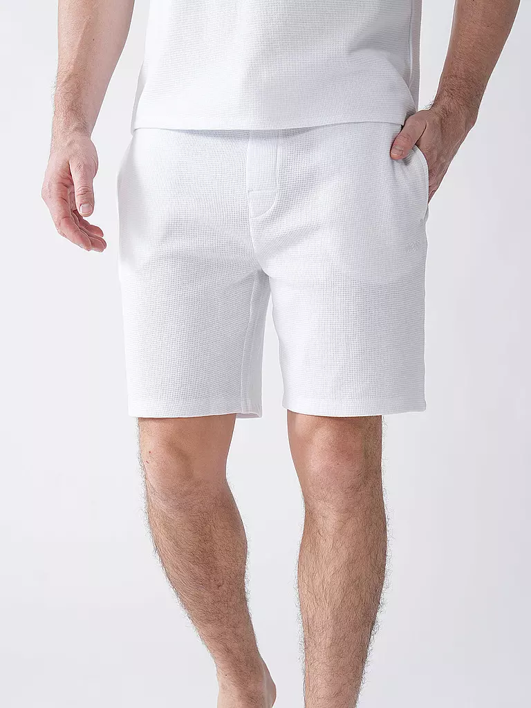 BOSS | Pyjamahose - Shorts | Blanc