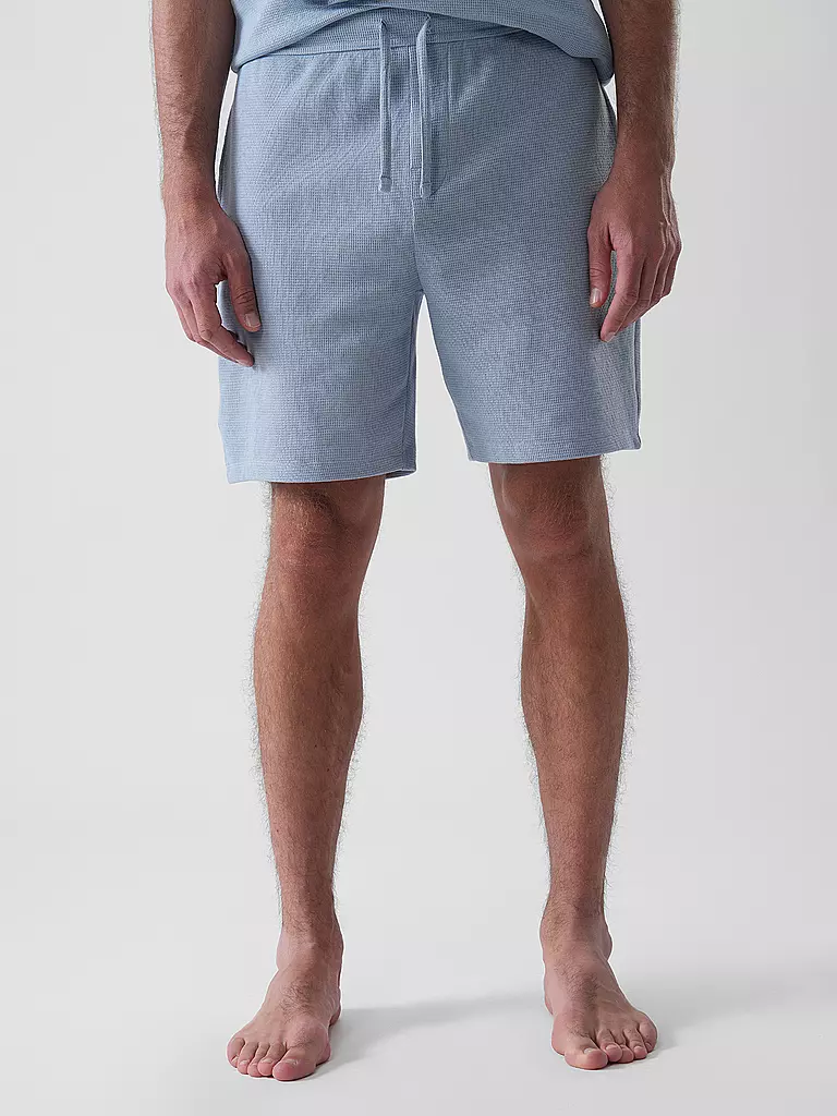 BOSS | Pyjamahose - Shorts | Bleu clair