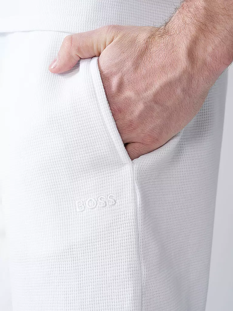 BOSS | Pyjamahose - Shorts | Blanc