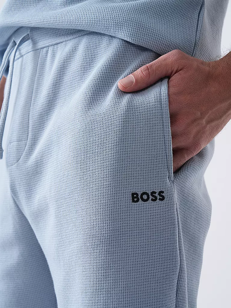 BOSS | Pyjamahose - Shorts | Bleu clair