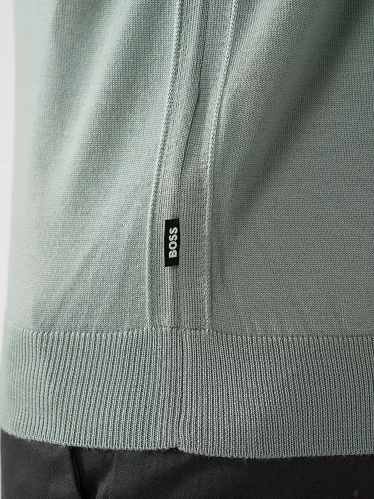BOSS | Rollkragenpullover Slim Fit MUSSO | hellgrün