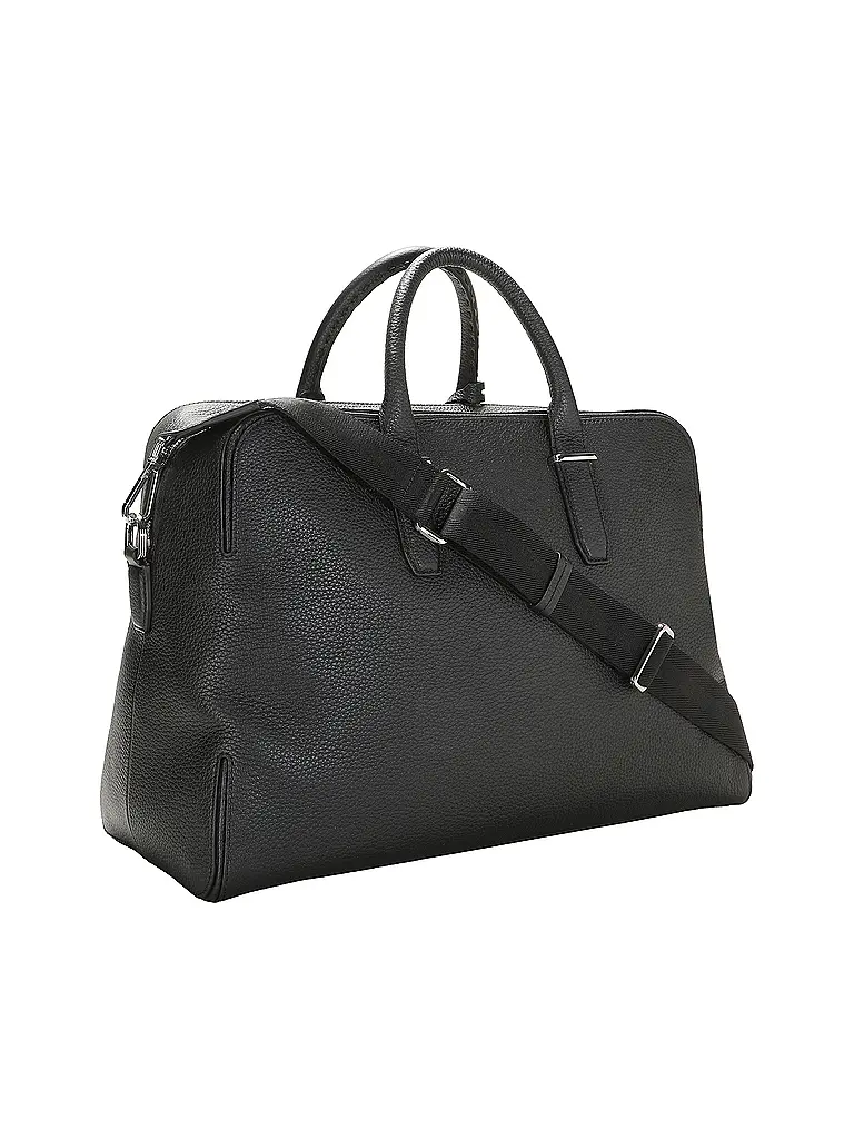 BOSS | Sac en cuir - Sac de voyage MADISON | Noir