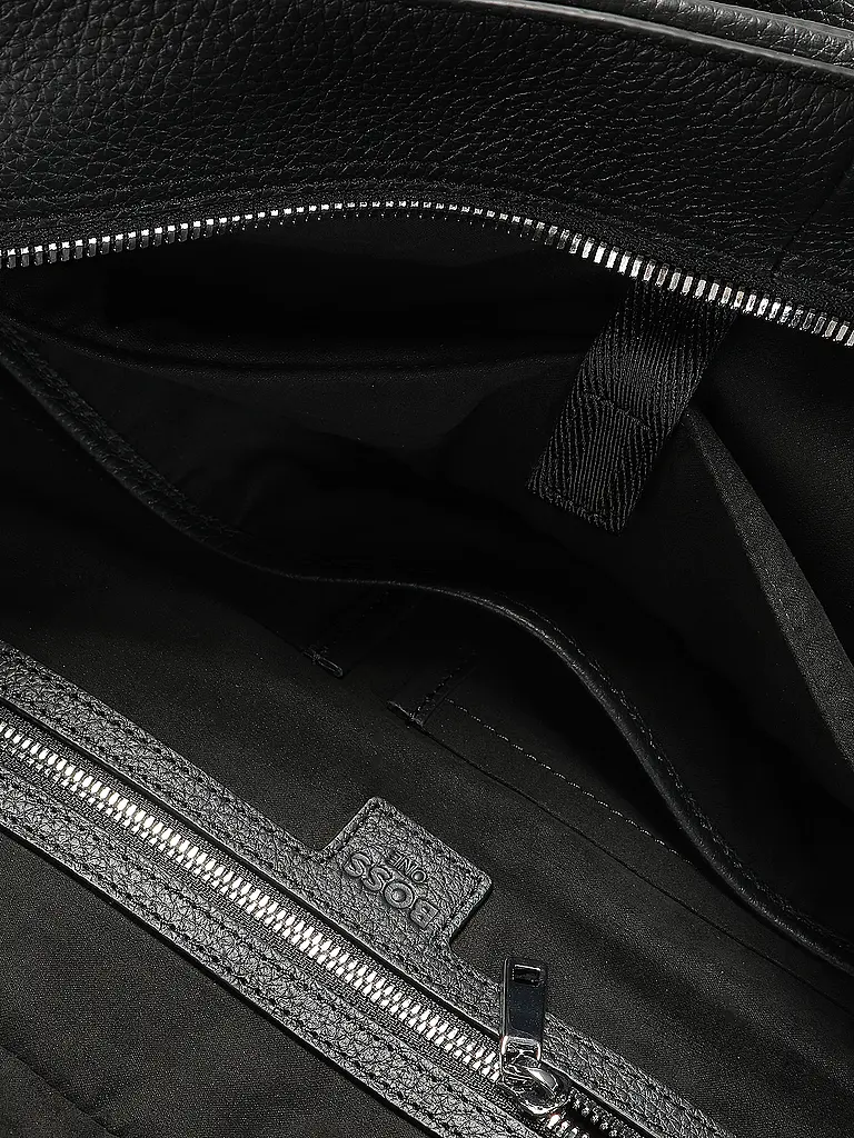 BOSS | Sac en cuir - Sac de voyage MADISON | Noir